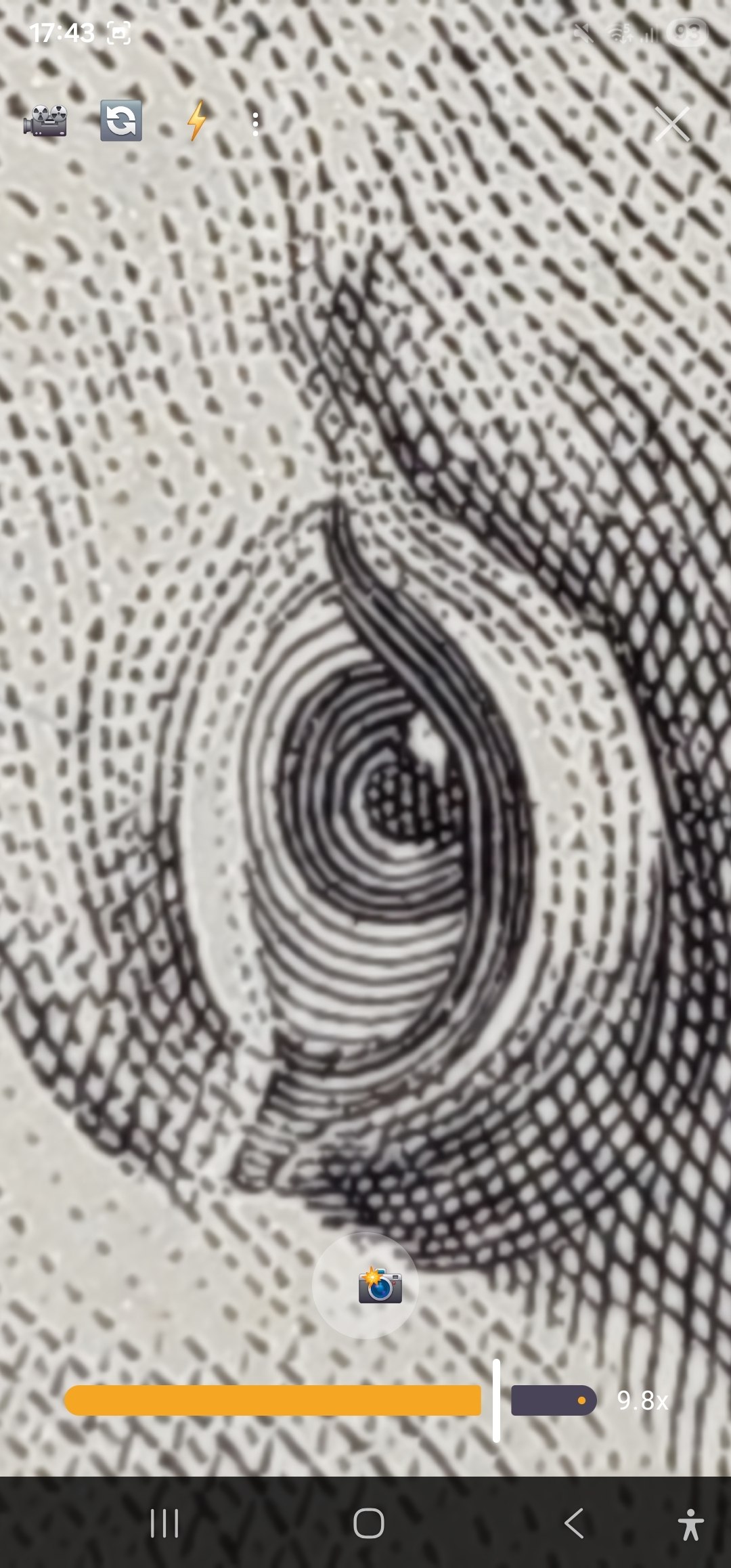 Otra vista detallada de un billete